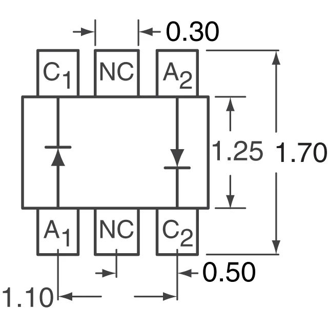 BAS16V-7 Diodes Incorporated  Diodes - Rectifiers - Arrays